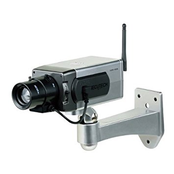 R-Tech Wireless Dummy Bullet Security Camera with Blinking Red LED and Motion Detection Sensor