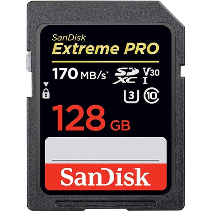 SanDisk 128GB Extreme PRO UHS-I SDXC Memory Card