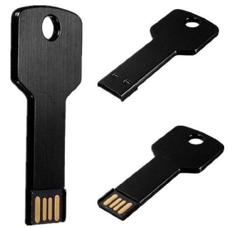 64gb Usb Flash Drive 64gb Metal Black Key Flash Memory Stick Pen Drive Storage Thumb U Disk USB 2.0 Usb Flash Drive