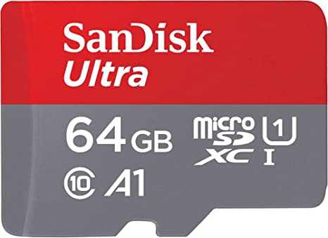 SanDisk Ultra 64 GB Imaging microSDXC Class 10 Memory Card and SD Adapter up to 80 Mbps with UHS-I Ratings