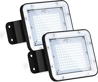 [2Pack] DuuToo 30W LED Flood Light, 3800lm Super Bright Security Lights, IP66 Waterproof Outdoor Flood Light, 6000K Daylight White Floodlight for Yard, Garden, Playground, Basketball Court
