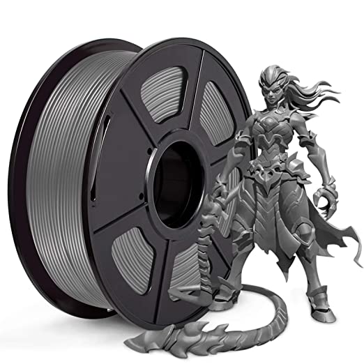 JAYO PLA  3D Printer Filament, PLA Plus Filament 1.75mm, Dimensional Accuracy  /- 0.02 mm, 1kg Spool (2.2 lbs), PLA  Grey