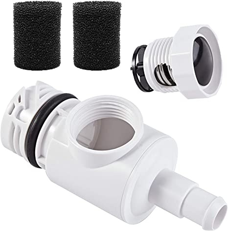 Moteder 9-100-9002 Pressure Relief Valve & D29 UWF Universal Wall Fitting Quick Disconnect for Polaris - 180 280 380 3900 with 2 Sweep Hose Scrubber