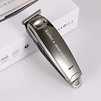 KM-2812 full metal fuselage carbon steel cutter head does not get stuck, rechargeable professional noise reduction hair clipper
