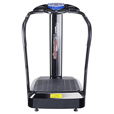 Pinty 2000W Whole Body Vibration Platform Exercise Machine with MP3 Player Black