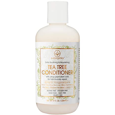 Tea Tree Hair Conditioner - Natural Hair Conditioner to Moisturize Dry Hair & Nourish Dry, Itchy, Flaky Scalp - Turn Damaged Hair Into Thicker, Fuller Hair - Hypoallergenic Formula
