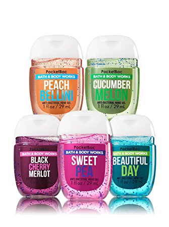 Bath & Body Works - 'Classic Faves' Pocketbac Bundle of 5 Antibacterial Hand Sanitizer Gels