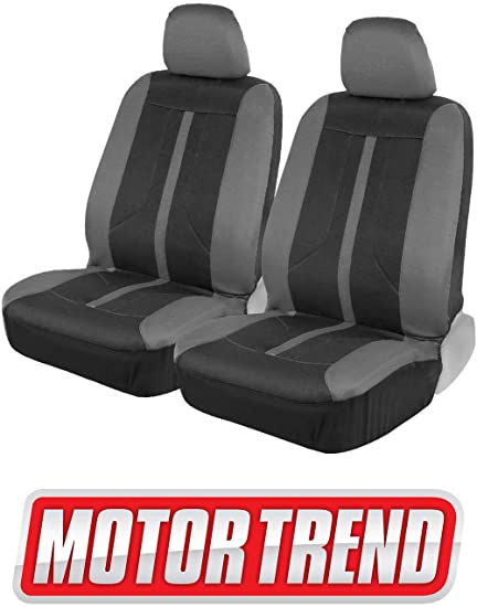 Motor Trend M354 Straight-Line Performance Seat Covers for Car Truck Van SUV Auto - Polyester Protector