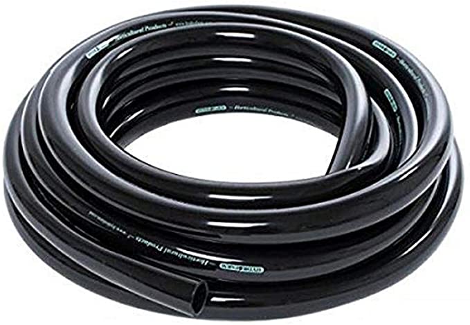 Hydrofarm Black Active Aqua 3/4" ID Tubing 25', HGTB75GF Inside Diameter, 25 feet