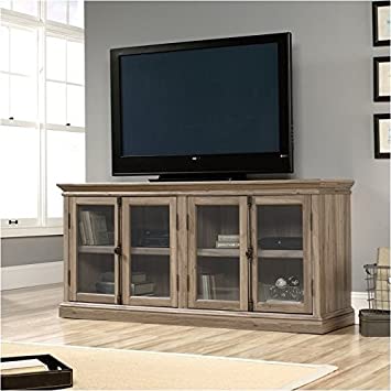 Pemberly Row TV Stand Console Entertainment Credenza Living Room Storage Buffet Sideboard Cabinet, for TV's up to 80", in Salt Oak