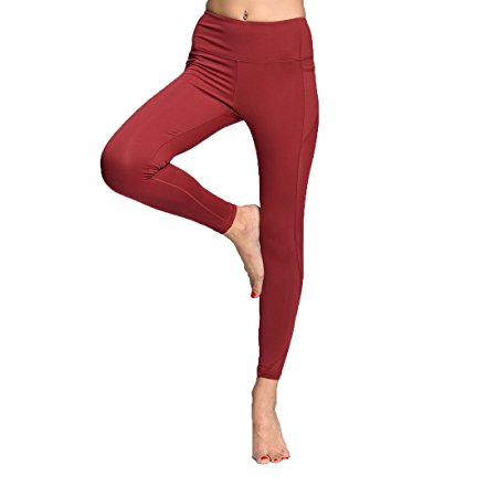 ONGASOFT Yoga Pants for Women Fitness Mesh Workout Leggings Yoga Capris