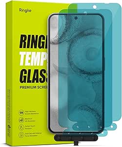 Ringke Glass [Scratch Resistant / 2 Pack] Compatible with Nothing Phone (2), Shatterproof Protective Premium Tempered Glass Screen Protector