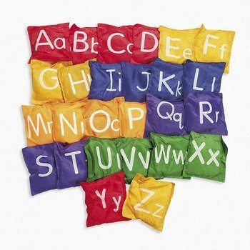 Alphabet Bean Bags Letters Uppercase Lowercase Toss Game
