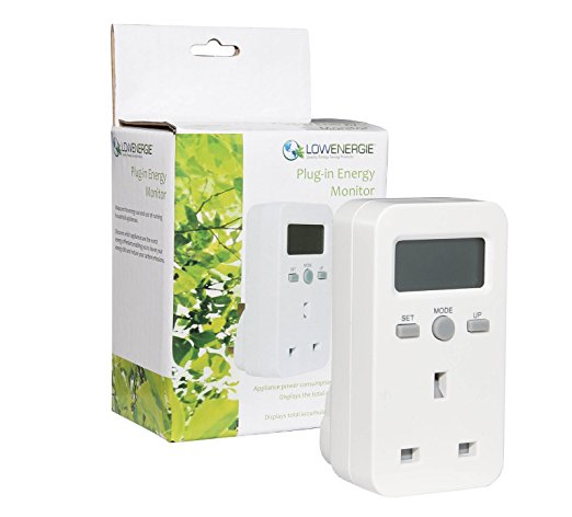 Lowenergie Plug-in Energy Monitor Power Meter Electricity Electric Usage Monitoring Socket UK