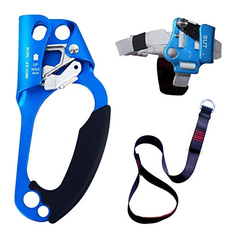 NewDoar Hand Ascender Rock Climbing Tree Arborist Rappelling Gear Equipment Rope Clamp for 8~12MM Rope