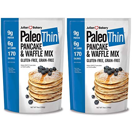 Paleo Pancake & Waffle Mix (Low Carb & Gluten Free) - 2 Pack, 9 OZ