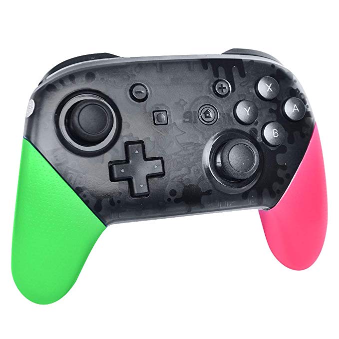 Switch Pro Controller，Wireless Pro Controller Compatible for Nintendo Switch with Rechargeable and Bluetooth (Green and Red)