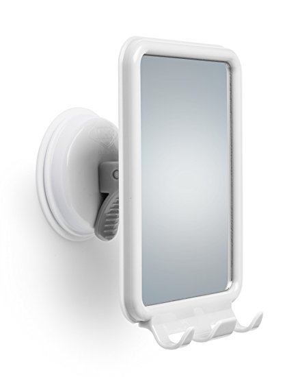 Changing Lifestyles Safe-er-Grip Shower Mirror with 2 Razor Hooks