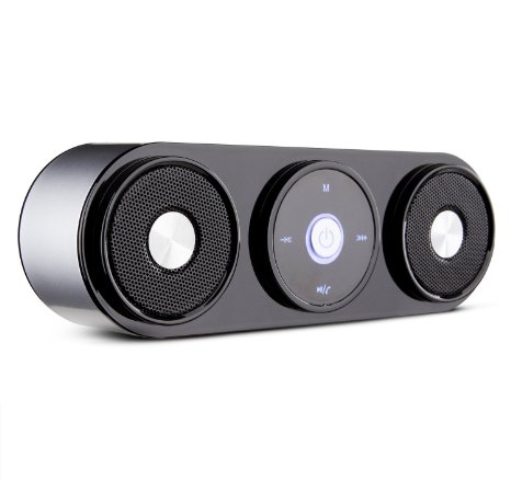 Bluetooth Speakers, ZENBRE Z3 10W Portable Wireless Speakers, Computer Speaker with Enhanced Bass Resonator (Silver)