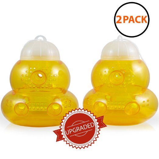 Aspectek Wasp Trap 2-pack - Traps Wasps, Hornets, Yellow Jackets