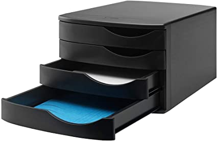 Jalema Desktop Drawer Set, Black, 375 x 300 x 216 mm