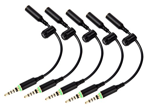 5Pcs Replacement Headphone Adapter Connector Waterproof Cable for iPhone 6S, 6S Plus, 6, 6 Plus Cellphone Cases