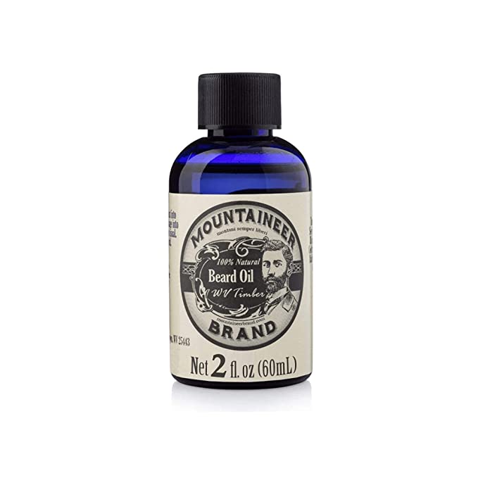 Mountaineer Brand All-Natural Beard Oil WV Timber, 2 Ounce