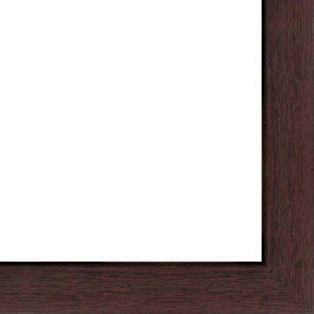 27x40 Flat Dark Brown Wood Frame - "The Edge" Thin - Great for Posters, Photos, Art Prints, Mirror, Chalk Boards, Cork Boards and Marker Boards