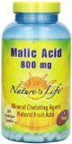 Natures Life Malic Acid  800 Mg Mineral Chelating Agent 250 Veg Capsules