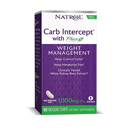 Natrol Carb Intercept with Phase 2 Starch Neutralizer, 60 Capsules