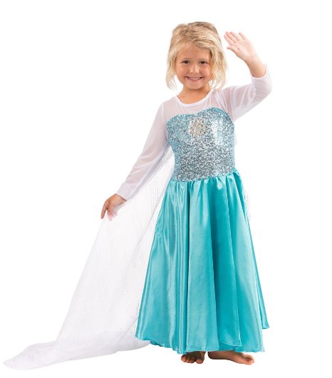 Butterfly Craze Girls Snow Queen Costume Snow Princess Dress - 9-10 Years