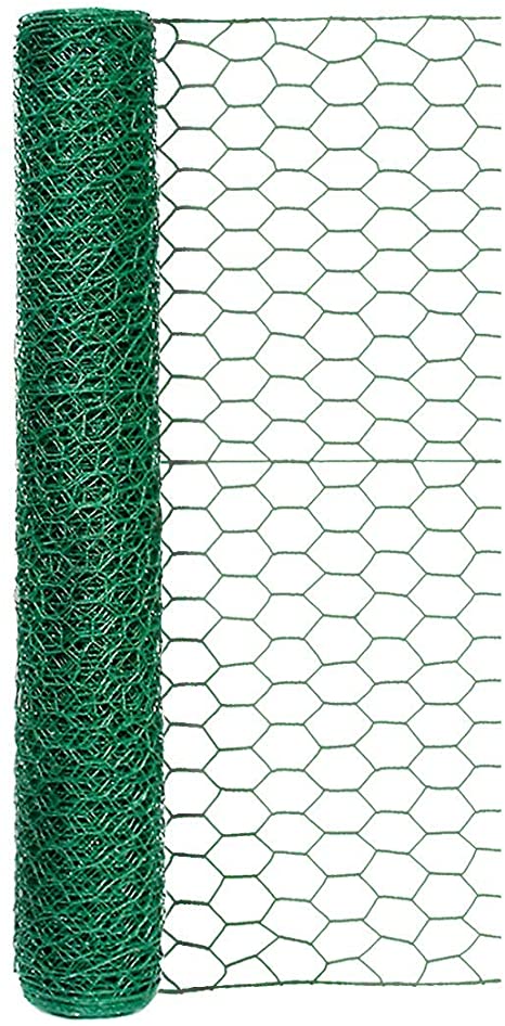 Origin Point Store. 100050568 20-Gauge 1-inch Green Vinyl Hex Netting 24inx25ft, 24" x 25'. Set of Four