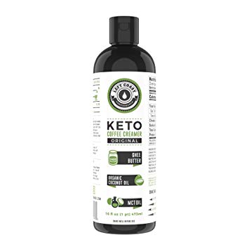 Keto Coffee Creamer w/MCT Oil - 16oz / 32 Servings (Must Be Blended) - No (0) Carb Butter Coffee Booster | Ghee Butter, Organic Coconut Oil, MCT Oil - Left Coast Performance