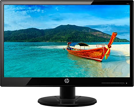 HP 18.5 inch (46.9 cm) LED Backlit Computer Monitor - HD, TN Panel with VGA Port - 19KA (Black)