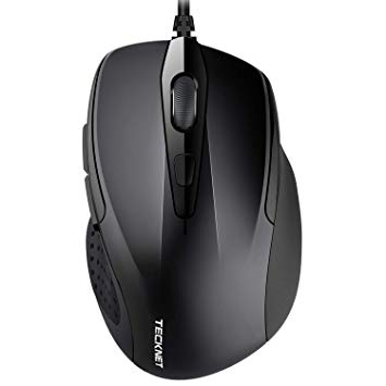 TeckNet Pro S2 High Performance Wired USB Mouse, 6 Buttons, upto 2000dpi