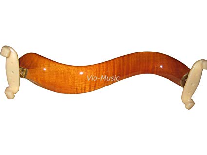 Adjustable Superb Flamed Violin Shoulder Rest, Fits Violin 3/4 or 4/4