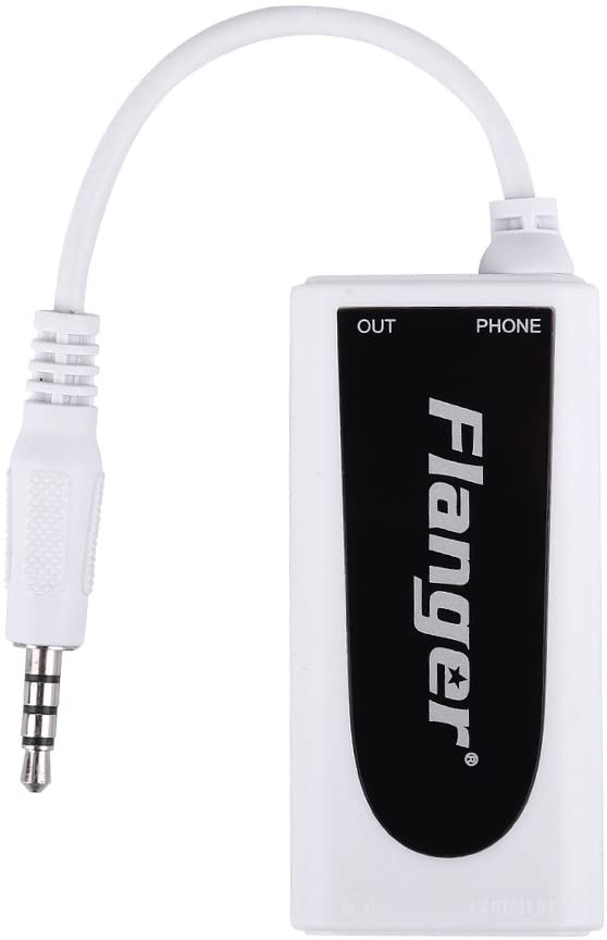 Electric Guitar Converter Flanger FC-21 Electric Bass to Mobile Phone Connector Adapter Compatible for iOS and for Android