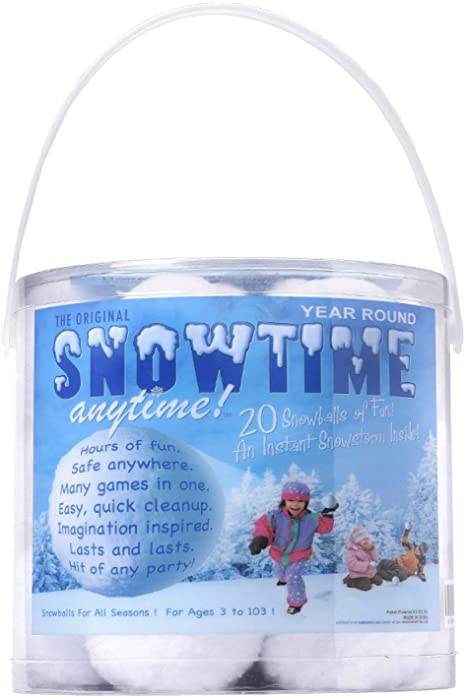 SNOWTIME ANYTIME Indoor Snowball Fight (20 Pack)