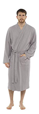 CityComfort Mens Waffle Dressing Gown | Spa Quality Cotton Bathrobes Medium to Extra Large | Super Soft Cosy Waffle Mens Dressing Gown | 100% Cotton Loungewear