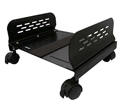 Syba Metal Computer Stand. Adjustable Width & Caster Wheels. Great for gaming (SY-ACC65079)