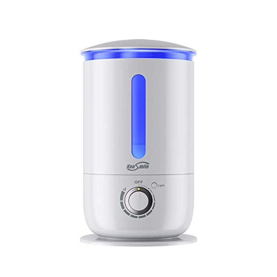 Housmile 3.5L Large Capacity Cool Mist Pure Humidifier, Ultra-Quiet Operation Waterless Auto Shut-Off with No Filter, Highly Matched for Home Bedroom, Baby Room or Large Office