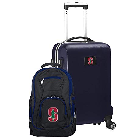 NCAA Deluxe 2-Piece Backpack & Carry-On Set, Navy