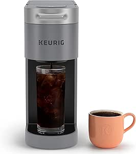 Keurig K-Slim   ICED Single Serve Coffee Maker, Brews 8 to 12oz. Cups, Gray