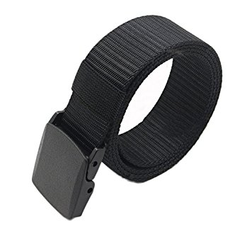 Gemini_mall® Nylon Canvas Breathable Military Tactical Men Waist Belt With Plastic Buckle