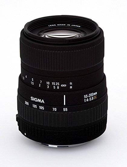 Sigma 55-200mm f/4-5.6 DC Telephoto Zoom Lens for Canon Digital SLR Cameras