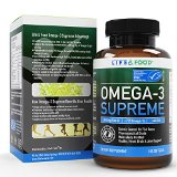 Omega-3 Supreme Fish Oil 1400 mg For Brain and Heart Health MSC Certified 75 Omega-3s 1050 mg 644336 NO Fish-Burps and Improved Absorption  Molecular Distilled MercuryPCBToxin Free 180 ct