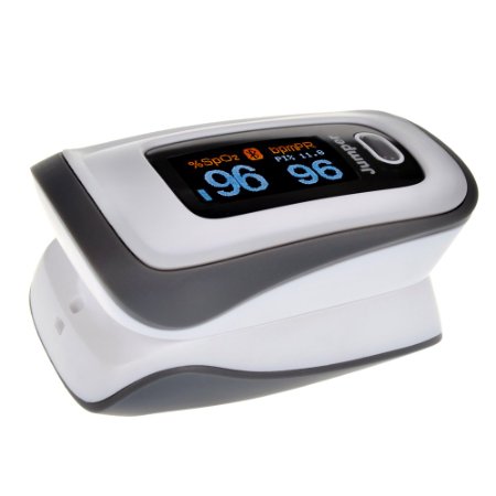 CE&FDA Approved JPD-500F Fingertip Bluetooth 4.0 Pulse Oximeter Oximetry Blood Oxygen Saturation Monitor OLED Display