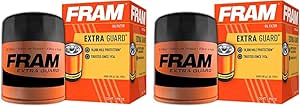 FRAM Extra Guard PH3600, 10K Mile Change Interval Spin-On Oil Filter (Pack of 2)