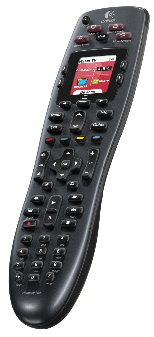 Logitech 915-000162 Harmony 700 Rechargeable Remote with Color Screen Black Discontinued by Manufacturer