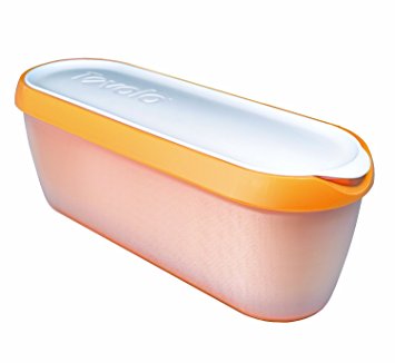 Tovolo Glide-A-Scoop Ice Cream Tub (2 Pack, Orange)